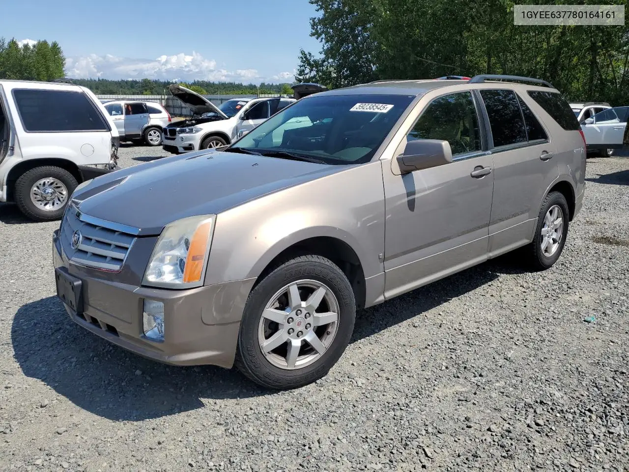 2008 Cadillac Srx VIN: 1GYEE637780164161 Lot: 59238545