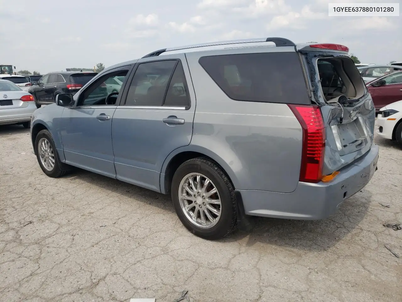2008 Cadillac Srx VIN: 1GYEE637880101280 Lot: 59590355