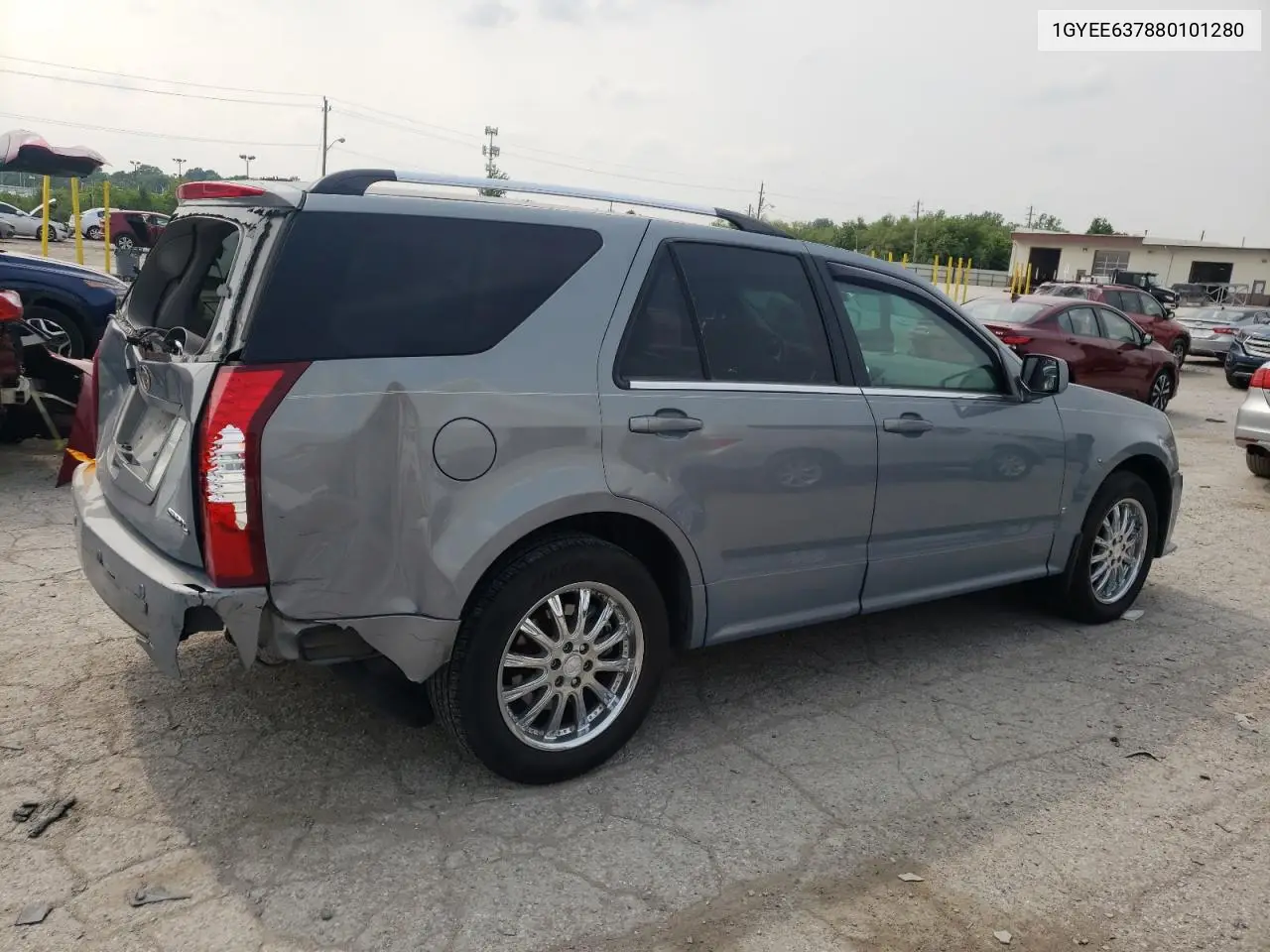 2008 Cadillac Srx VIN: 1GYEE637880101280 Lot: 59590355
