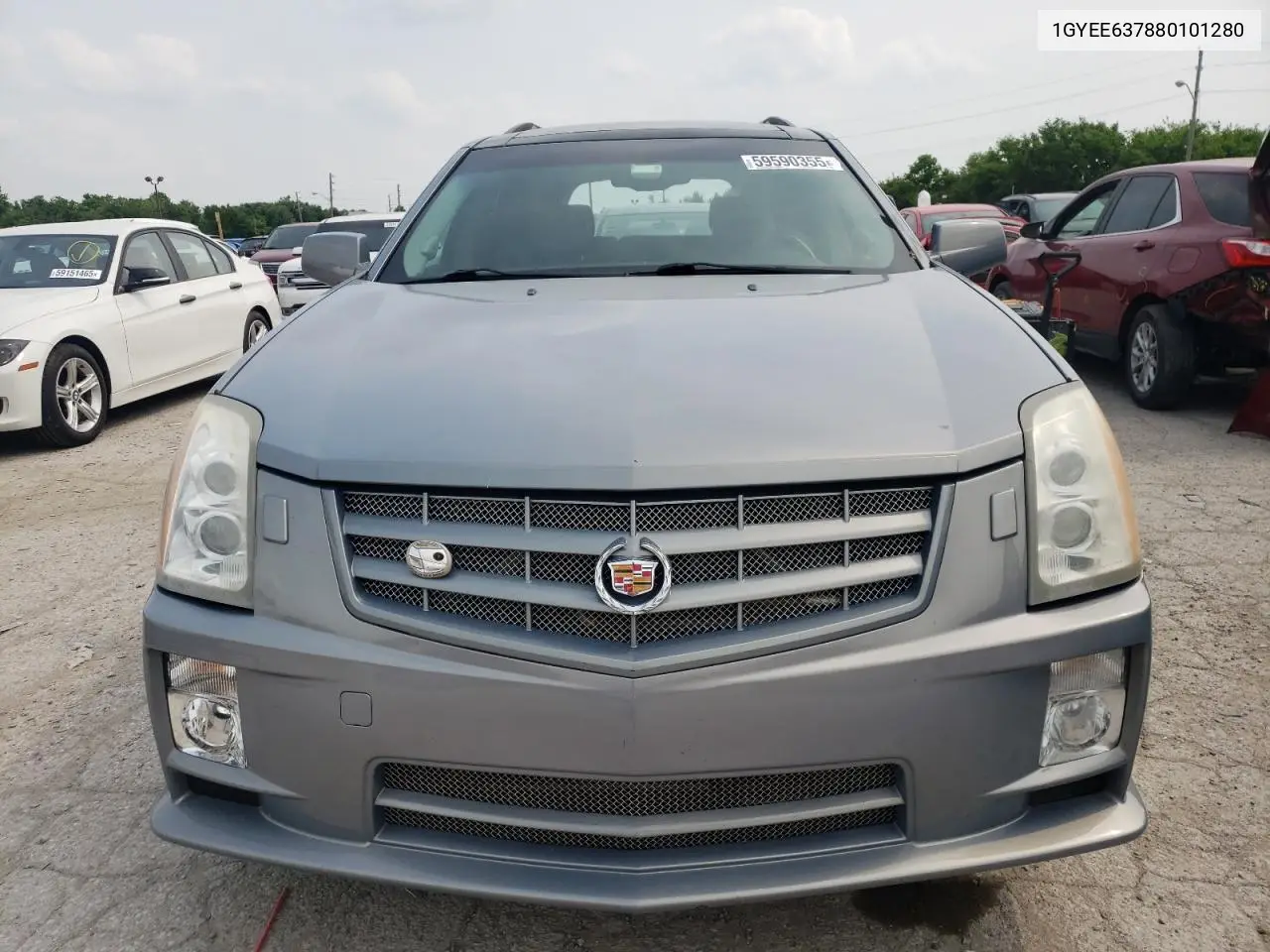 2008 Cadillac Srx VIN: 1GYEE637880101280 Lot: 59590355