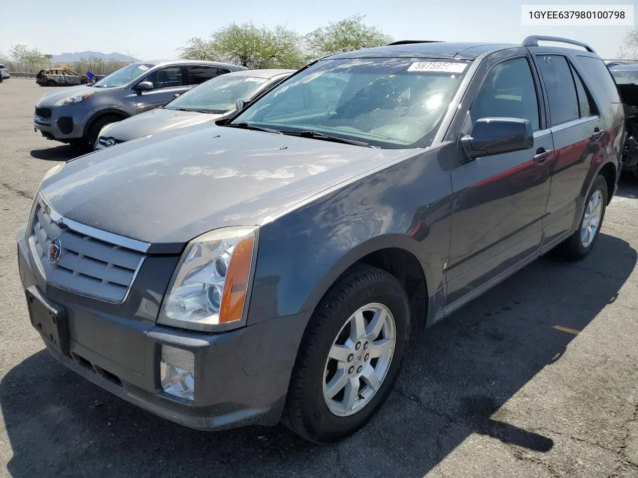 2008 Cadillac Srx VIN: 1GYEE637980100798 Lot: 59759505