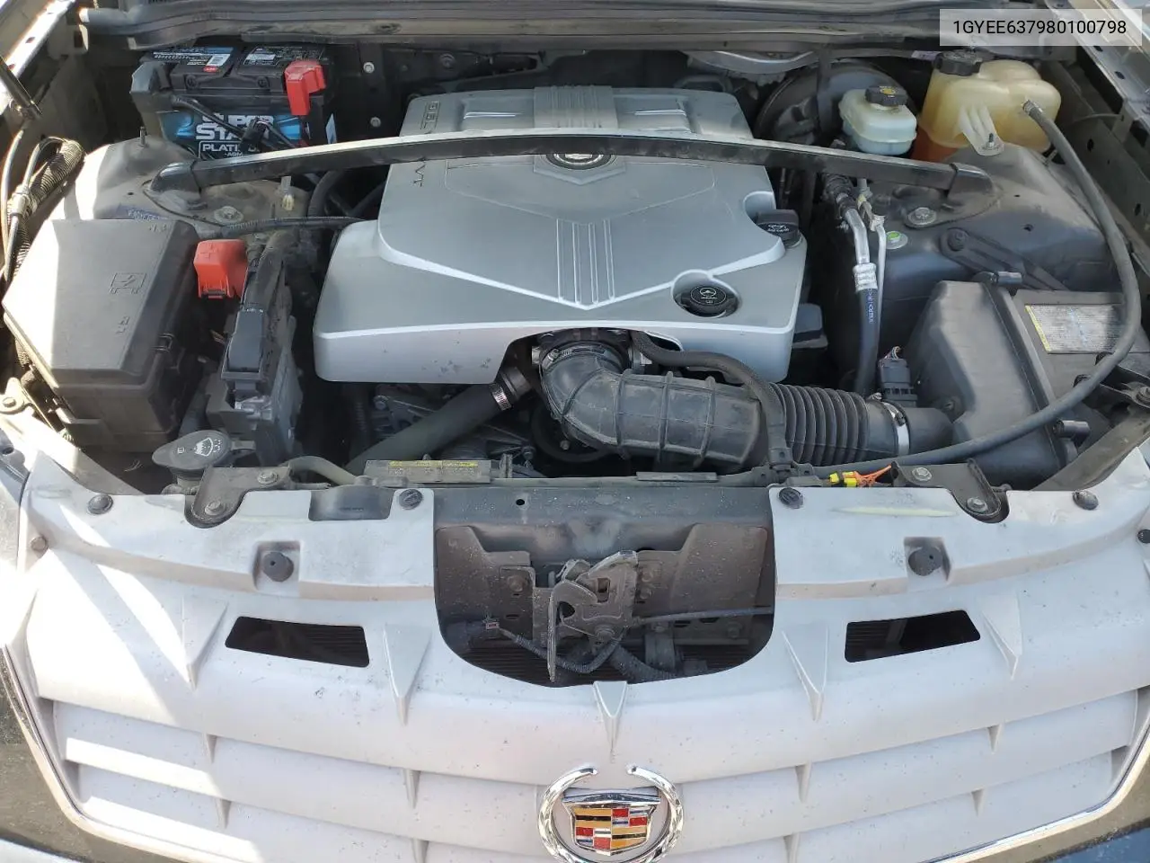 2008 Cadillac Srx VIN: 1GYEE637980100798 Lot: 59759505