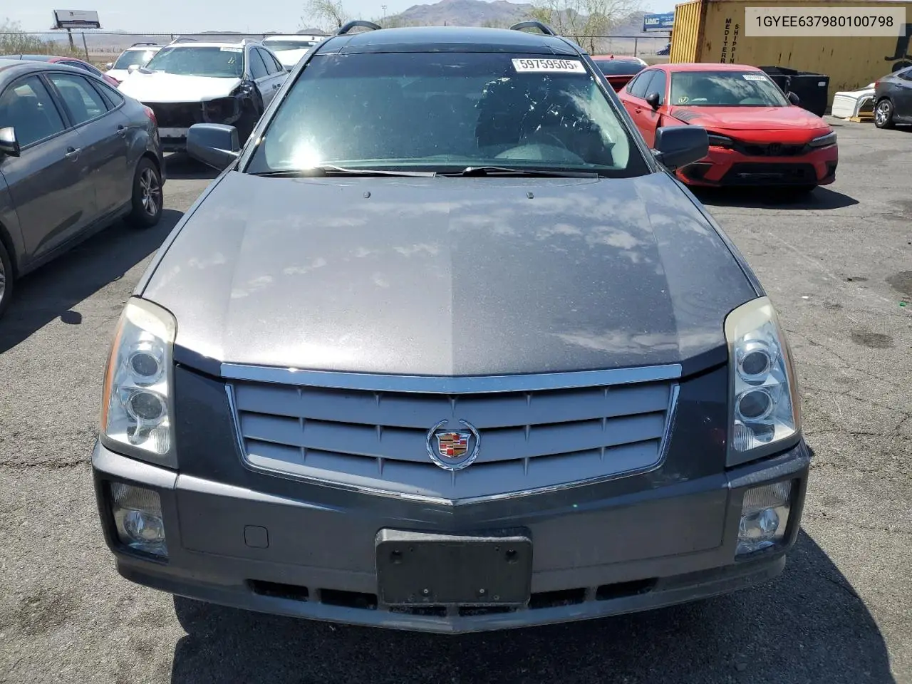2008 Cadillac Srx VIN: 1GYEE637980100798 Lot: 59759505