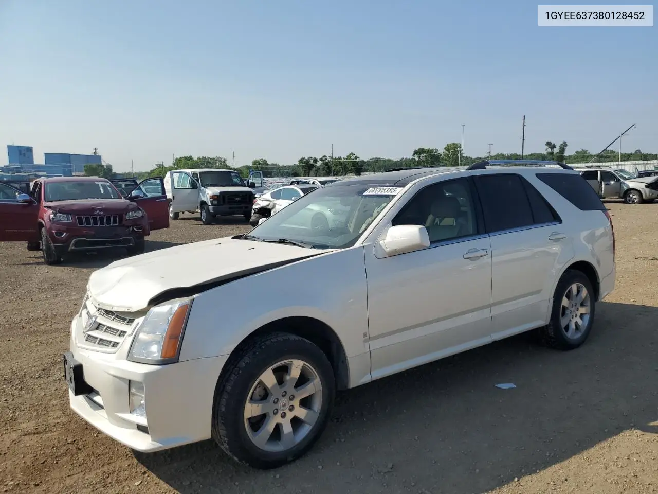 2008 Cadillac Srx VIN: 1GYEE637380128452 Lot: 60205385