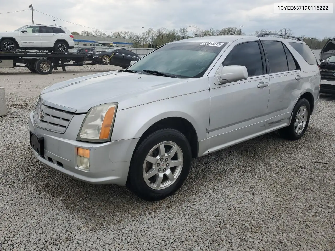2009 Cadillac Srx VIN: 1GYEE637190116222 Lot: 52548515
