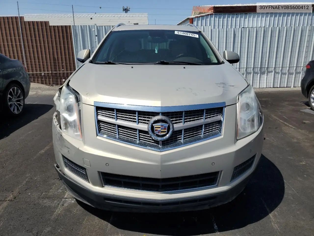 2011 Cadillac Srx Luxury Collection VIN: 3GYFNAEY0BS600412 Lot: 61460745