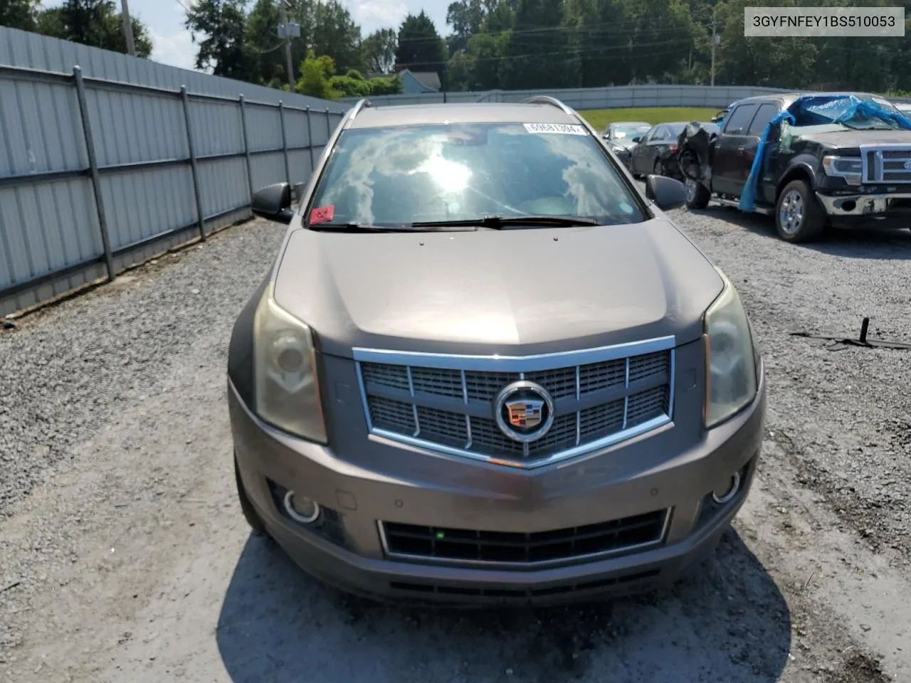 2011 Cadillac Srx Premium Collection VIN: 3GYFNFEY1BS510053 Lot: 69681394