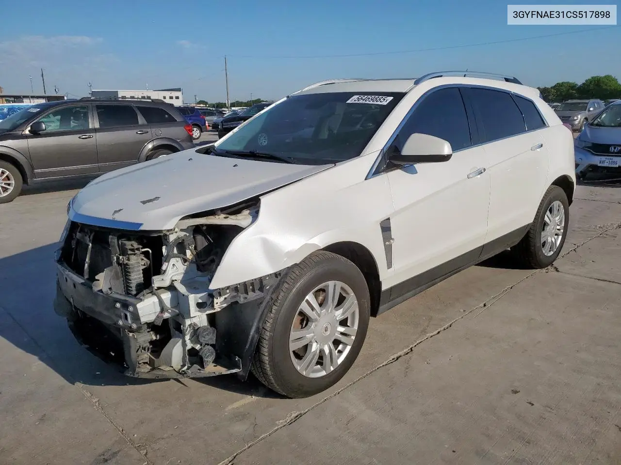 2012 Cadillac Srx Luxury Collection VIN: 3GYFNAE31CS517898 Lot: 56469885