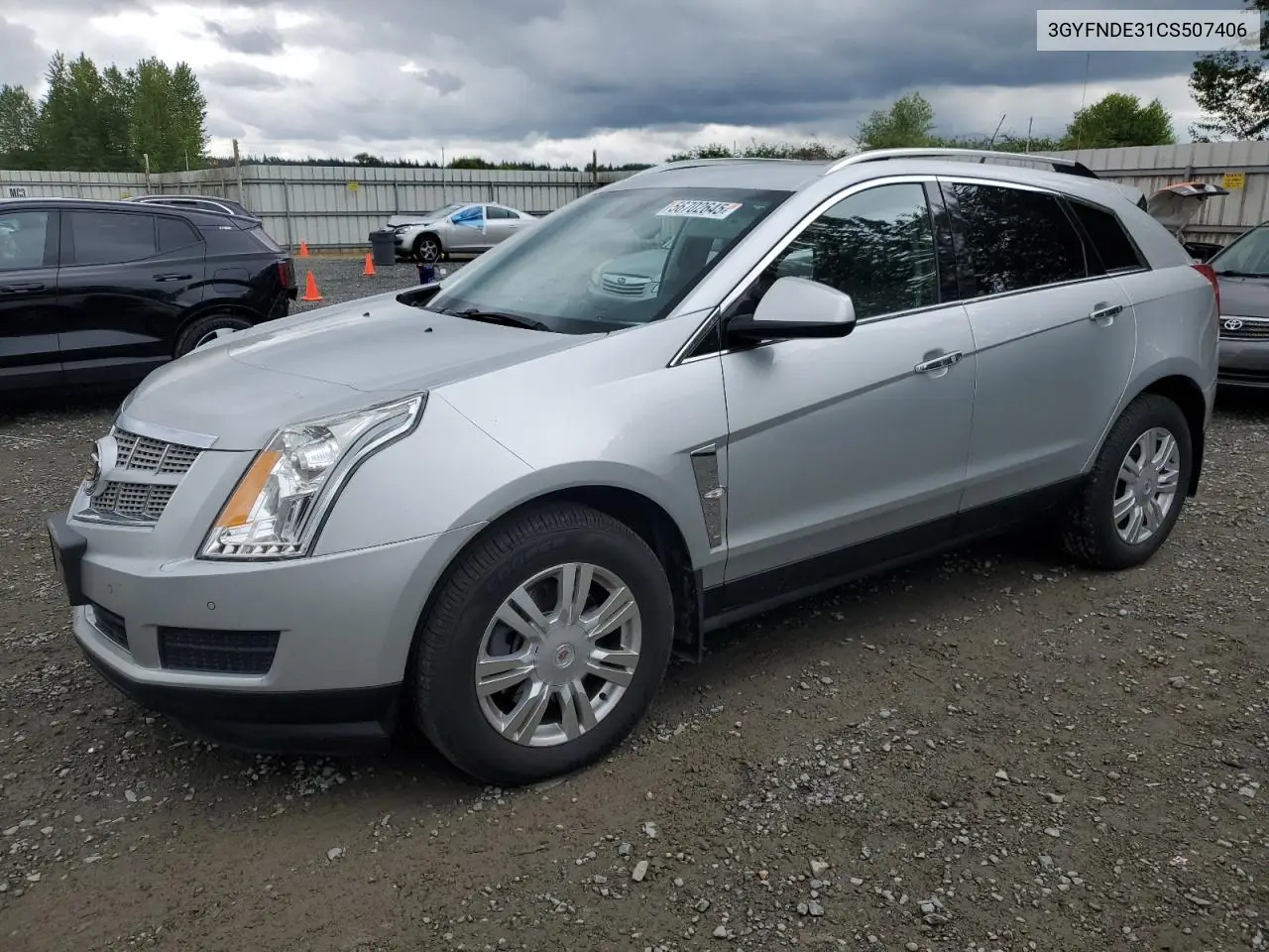 2012 Cadillac Srx Luxury Collection VIN: 3GYFNDE31CS507406 Lot: 56702645