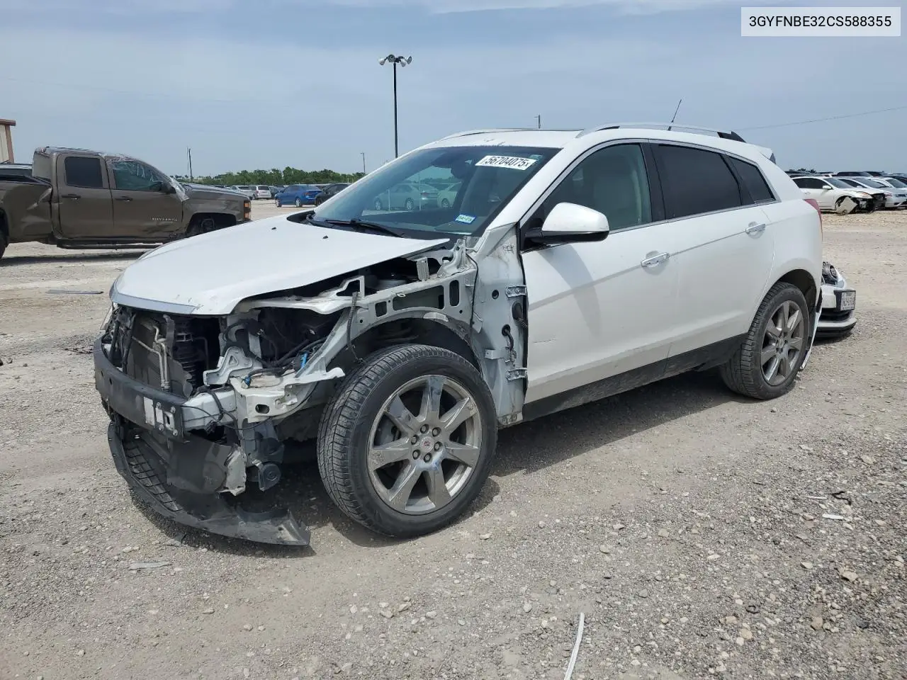 2012 Cadillac Srx Performance Collection VIN: 3GYFNBE32CS588355 Lot: 56704075