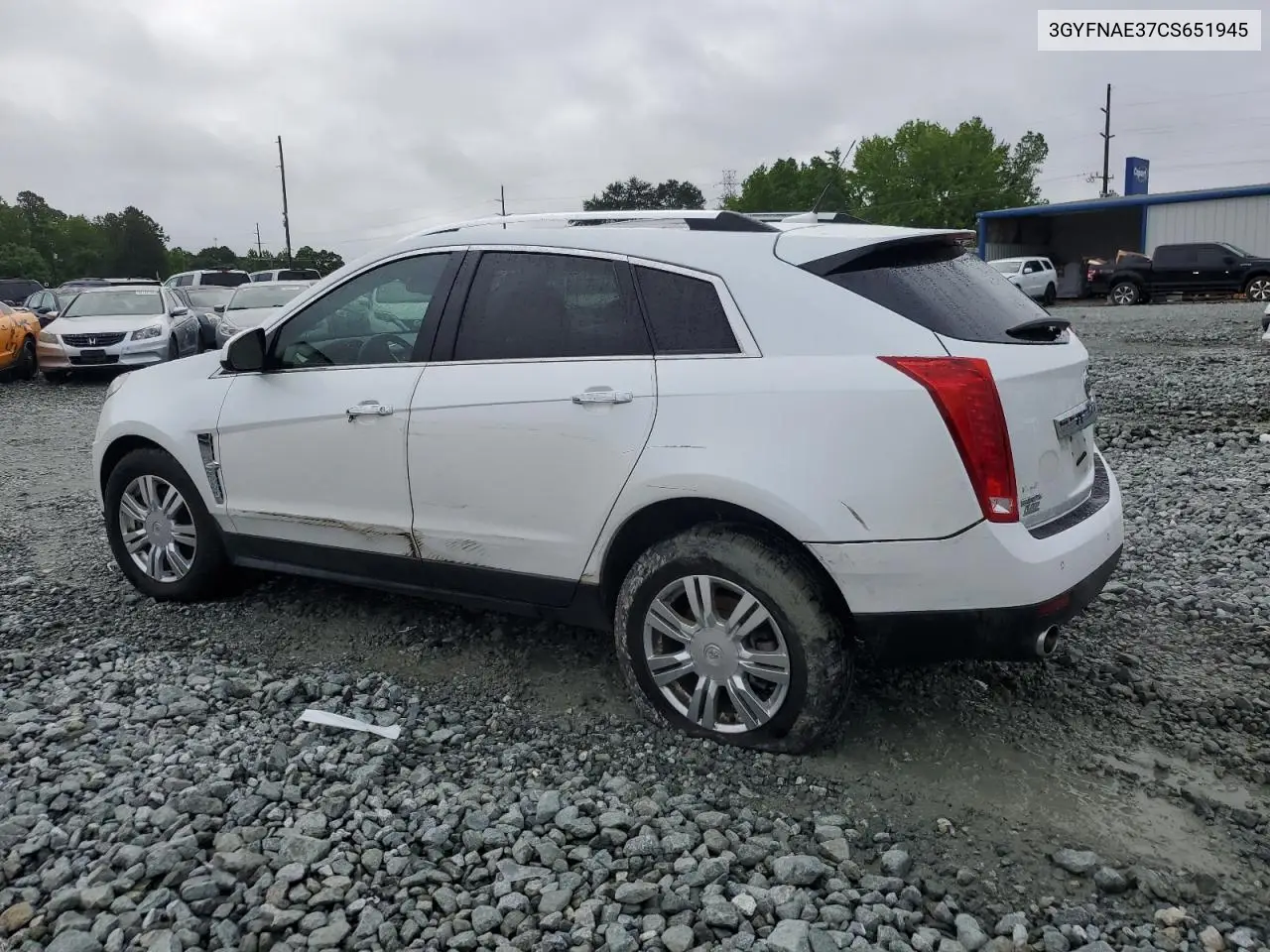 2012 Cadillac Srx Luxury Collection VIN: 3GYFNAE37CS651945 Lot: 56842905