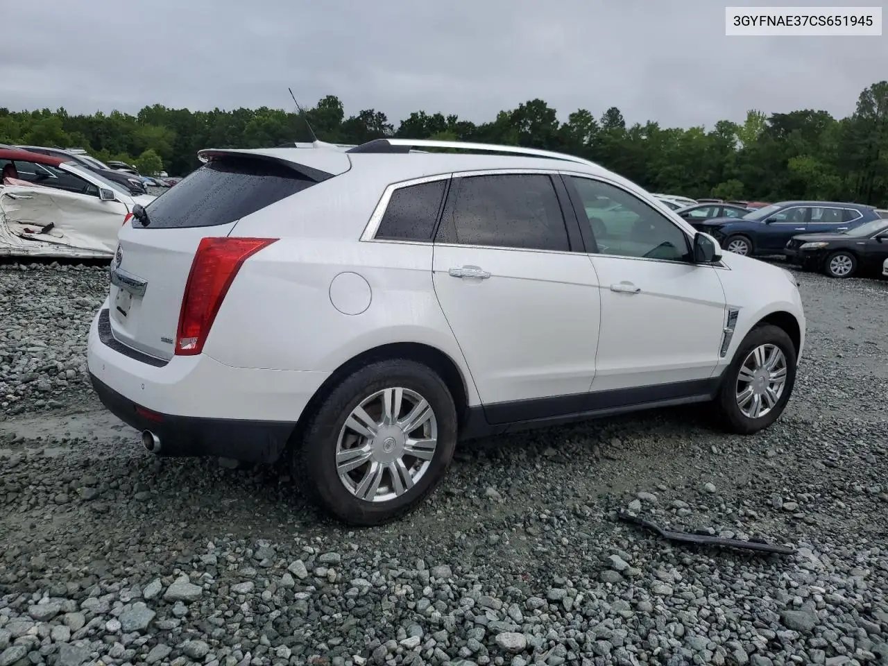 2012 Cadillac Srx Luxury Collection VIN: 3GYFNAE37CS651945 Lot: 56842905