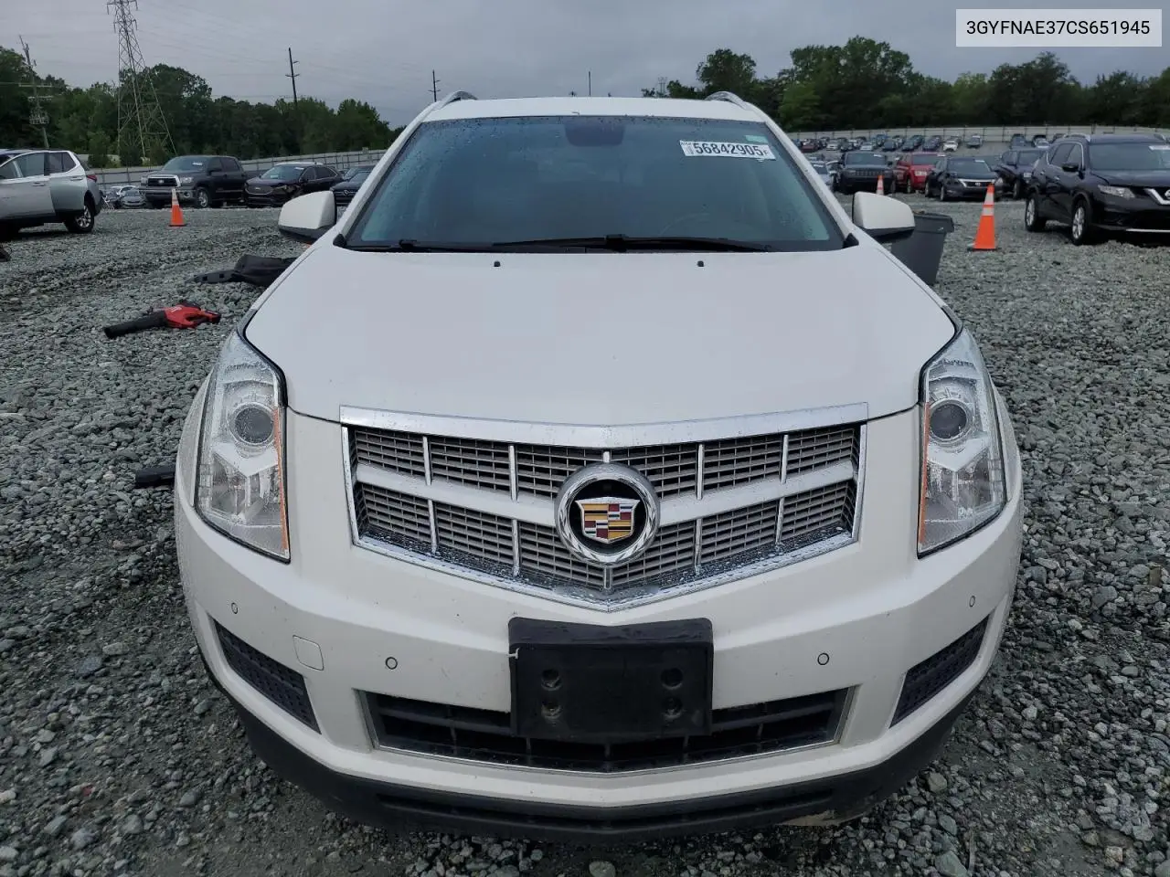 2012 Cadillac Srx Luxury Collection VIN: 3GYFNAE37CS651945 Lot: 56842905