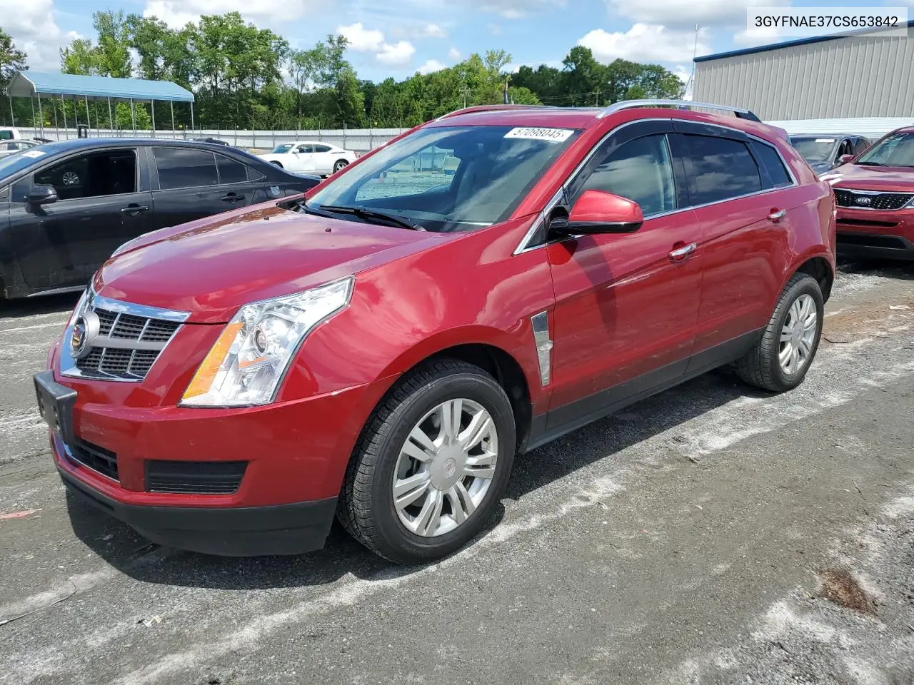 2012 Cadillac Srx Luxury Collection VIN: 3GYFNAE37CS653842 Lot: 57098045