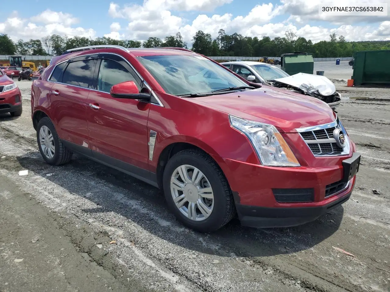 2012 Cadillac Srx Luxury Collection VIN: 3GYFNAE37CS653842 Lot: 57098045