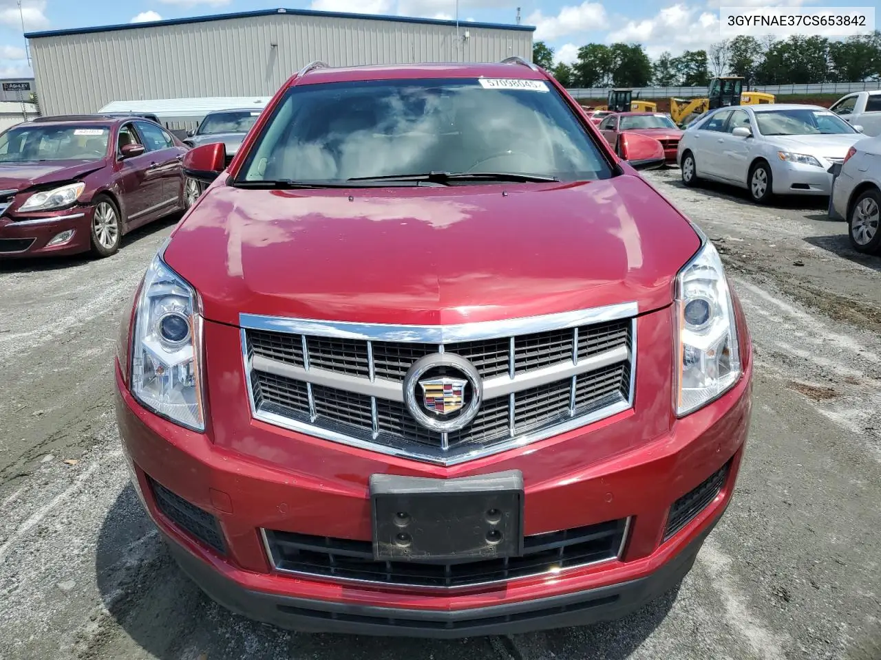 2012 Cadillac Srx Luxury Collection VIN: 3GYFNAE37CS653842 Lot: 57098045