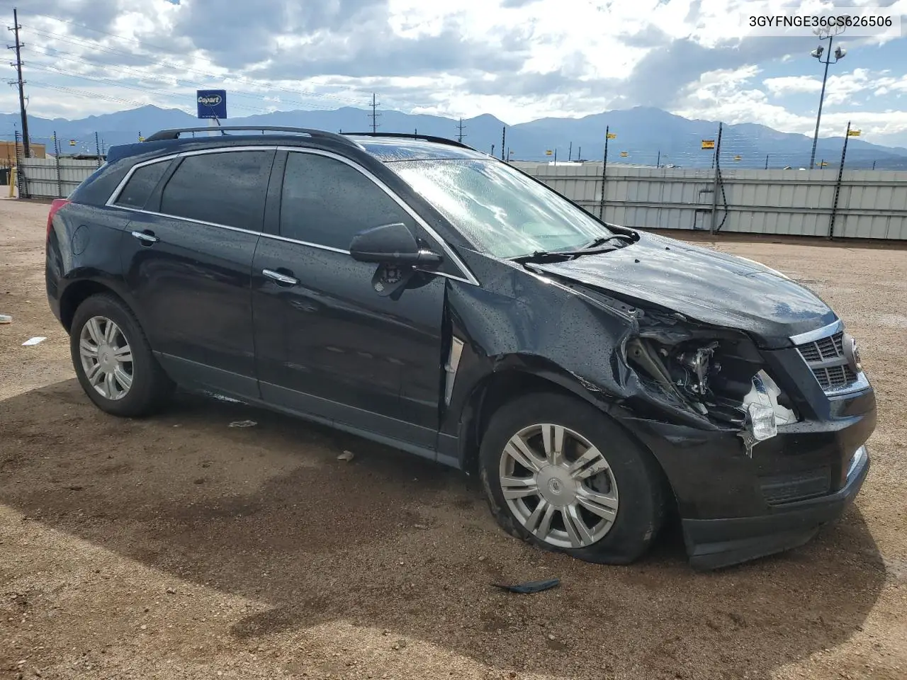 2012 Cadillac Srx VIN: 3GYFNGE36CS626506 Lot: 62560255