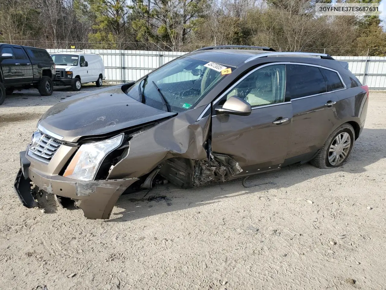 2014 Cadillac Srx Luxury Collection VIN: 3GYFNEE37ES687631 Lot: 48473005