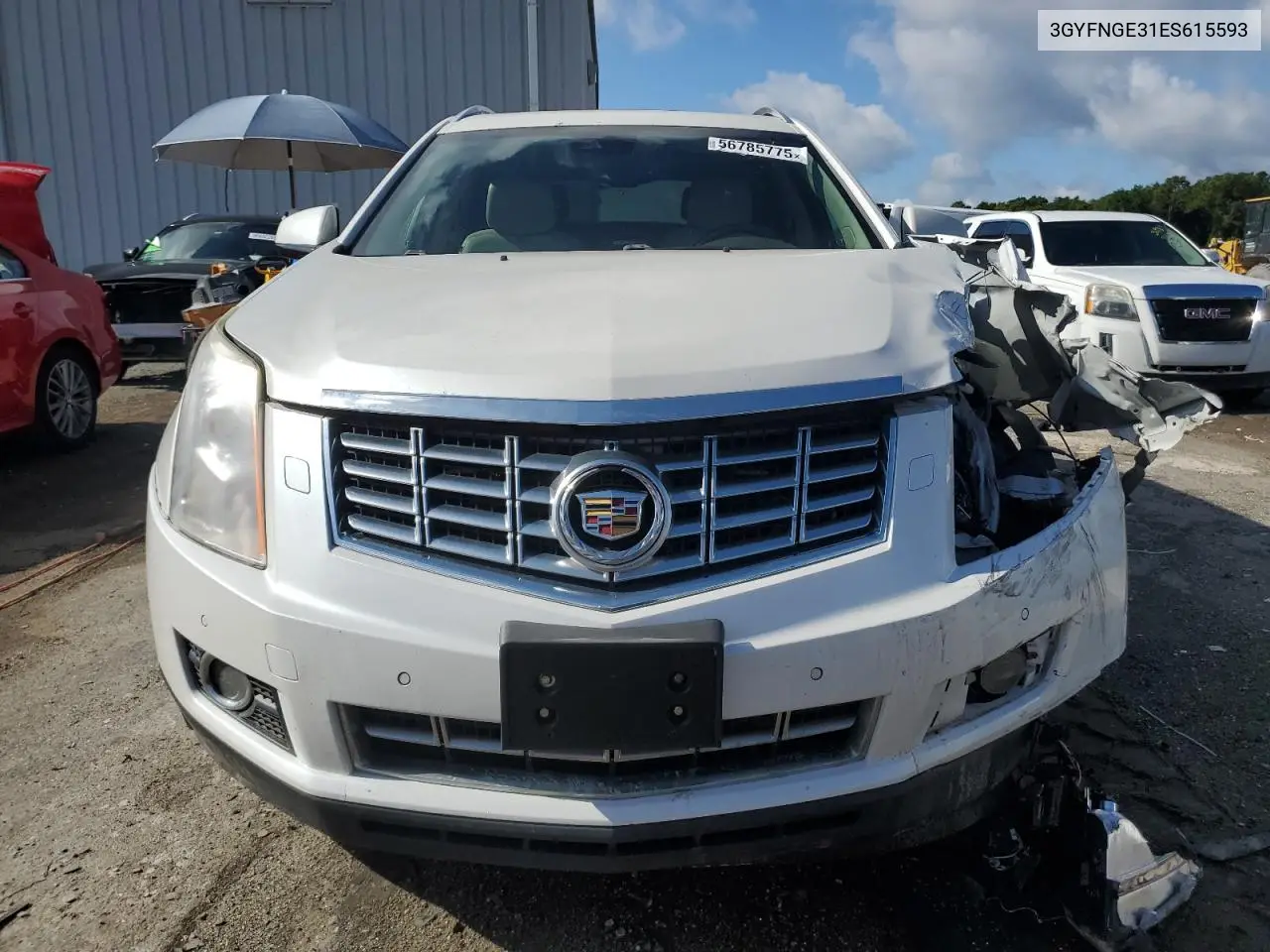 2014 Cadillac Srx Premium Collection VIN: 3GYFNGE31ES615593 Lot: 56785775