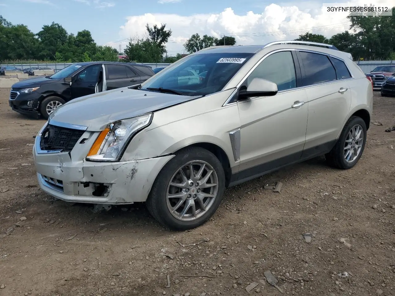 2014 Cadillac Srx Performance Collection VIN: 3GYFNFE39ES581512 Lot: 62503995