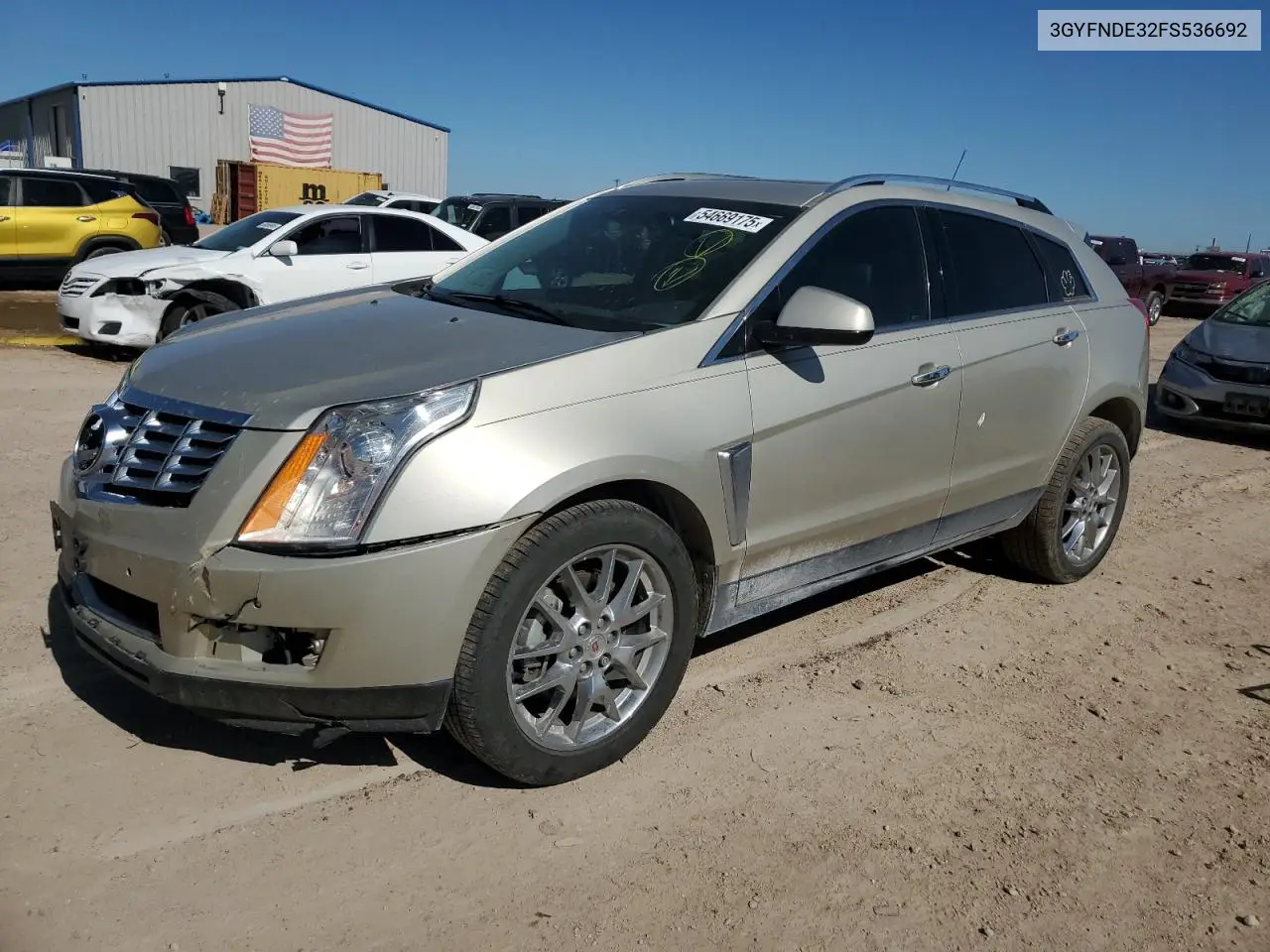 2015 Cadillac Srx Premium Collection VIN: 3GYFNDE32FS536692 Lot: 54669175