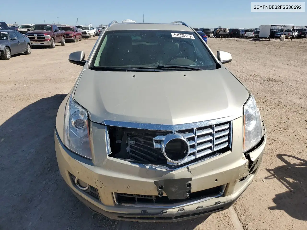 2015 Cadillac Srx Premium Collection VIN: 3GYFNDE32FS536692 Lot: 54669175