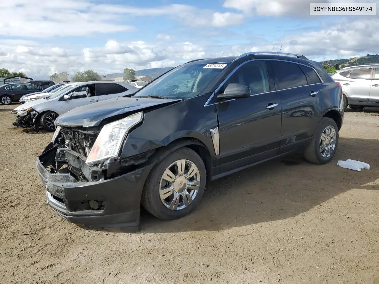 2015 Cadillac Srx Luxury Collection VIN: 3GYFNBE36FS549174 Lot: 55854215
