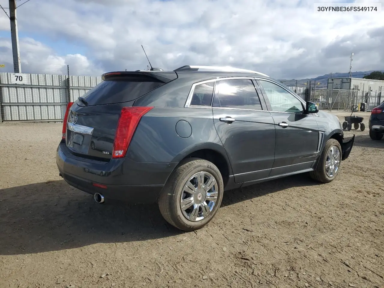 2015 Cadillac Srx Luxury Collection VIN: 3GYFNBE36FS549174 Lot: 55854215