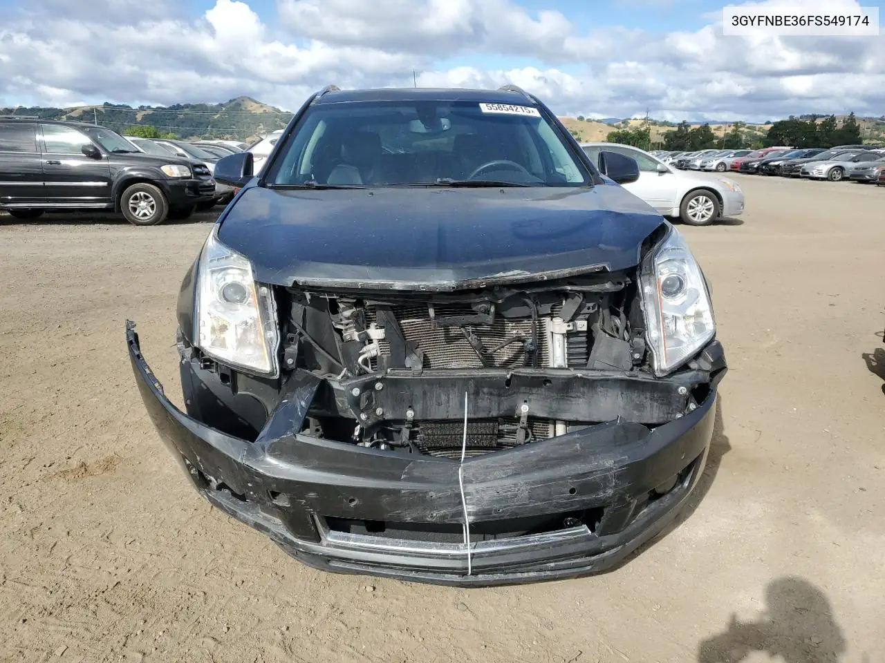 2015 Cadillac Srx Luxury Collection VIN: 3GYFNBE36FS549174 Lot: 55854215