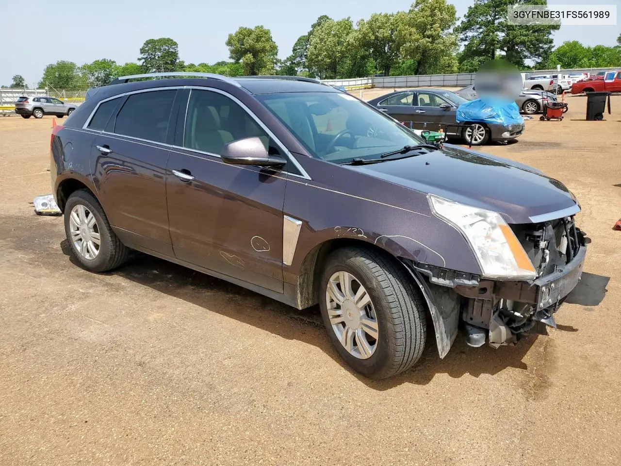 2015 Cadillac Srx Luxury Collection VIN: 3GYFNBE31FS561989 Lot: 56866005