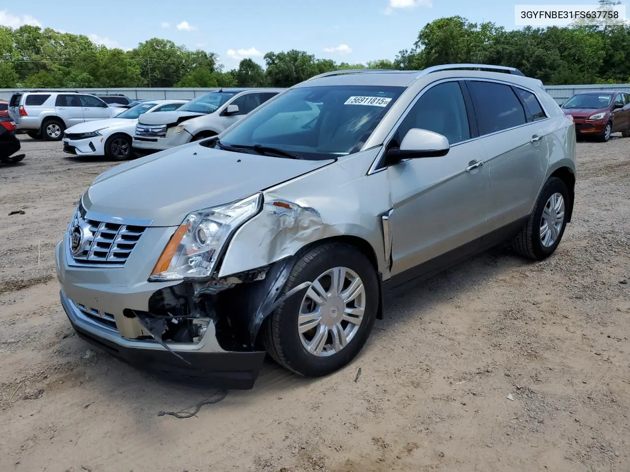 2015 Cadillac Srx Luxury Collection VIN: 3GYFNBE31FS637758 Lot: 56911815