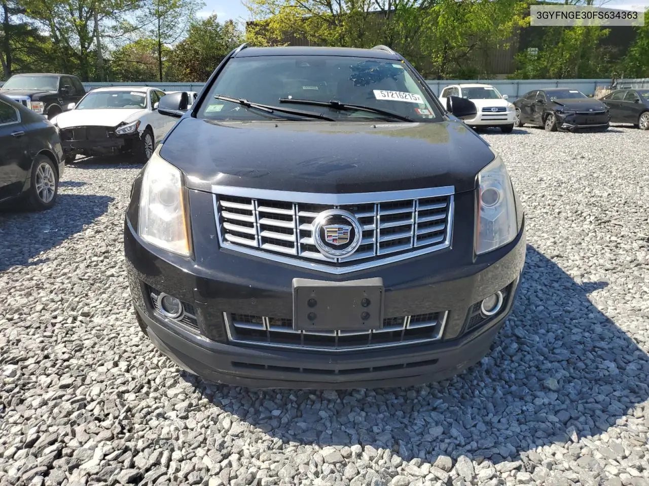 2015 Cadillac Srx Premium Collection VIN: 3GYFNGE30FS634363 Lot: 57216215