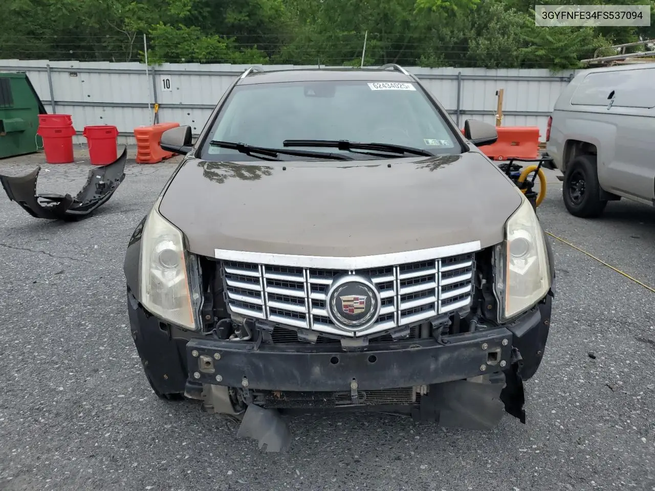 2015 Cadillac Srx Performance Collection VIN: 3GYFNFE34FS537094 Lot: 62434025