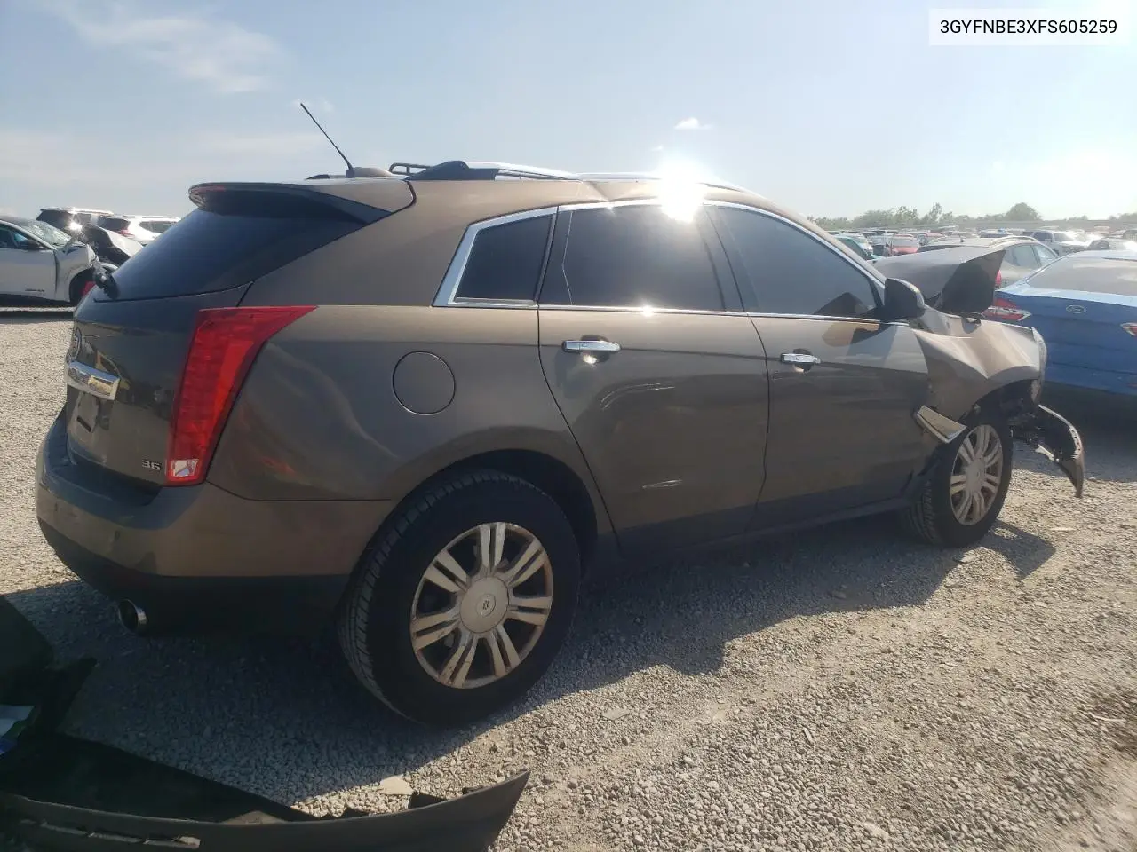 2015 Cadillac Srx Luxury Collection VIN: 3GYFNBE3XFS605259 Lot: 62632215
