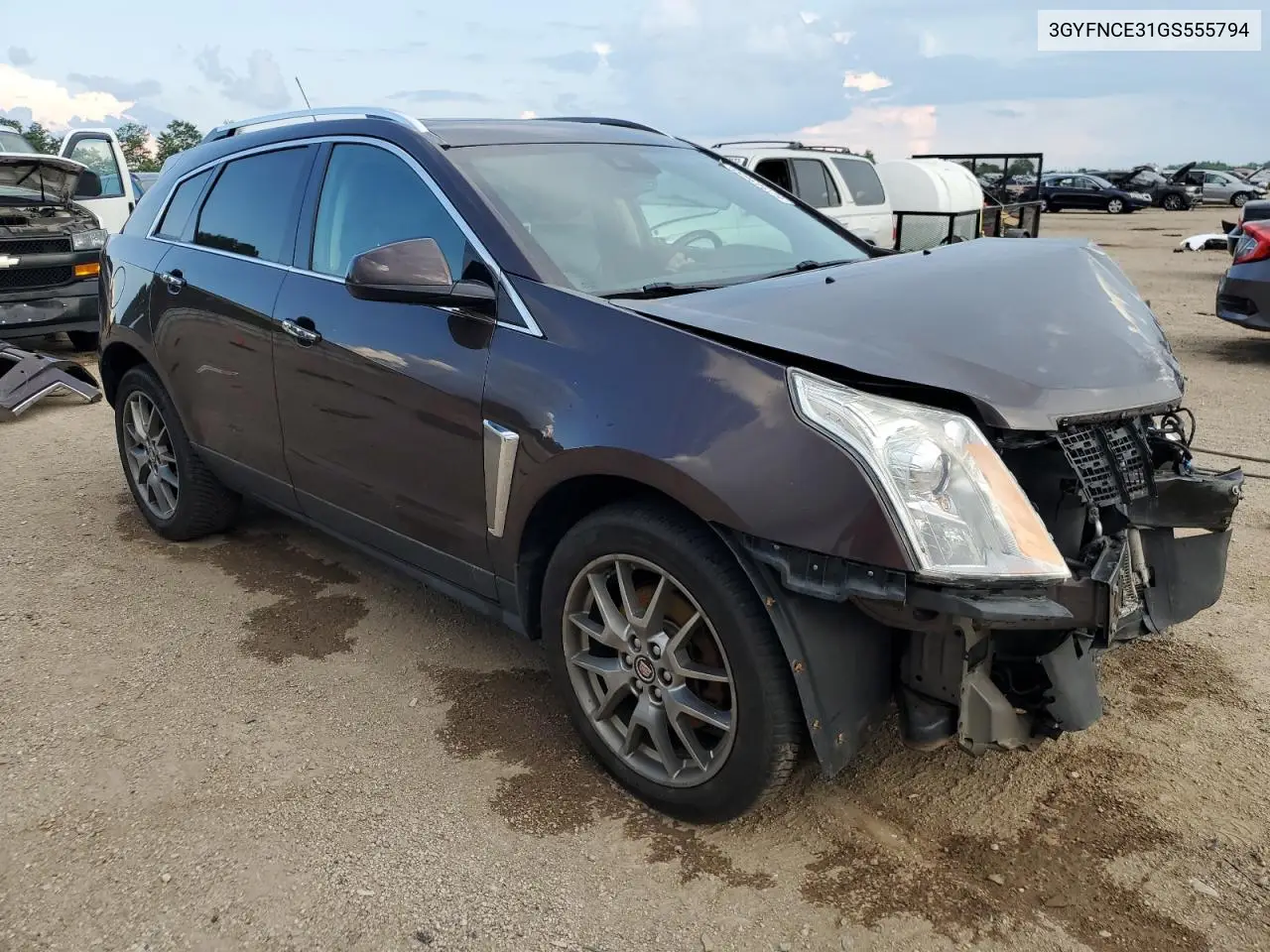 2016 Cadillac Srx Performance Collection VIN: 3GYFNCE31GS555794 Lot: 62343455