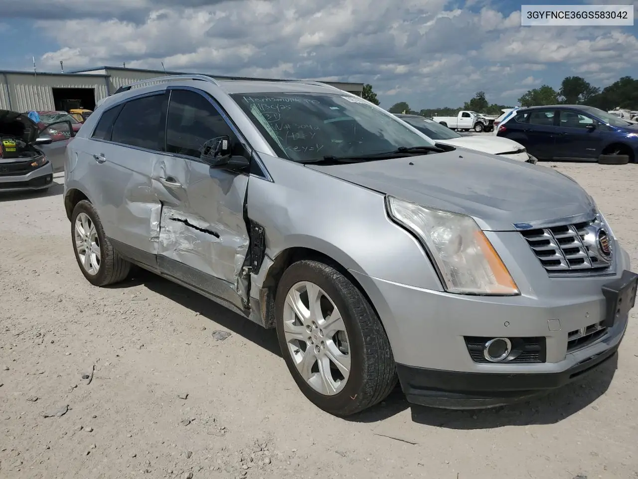 2016 Cadillac Srx Performance Collection VIN: 3GYFNCE36GS583042 Lot: 62519505
