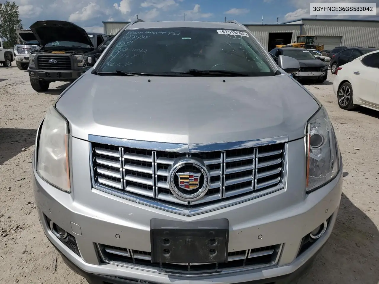 2016 Cadillac Srx Performance Collection VIN: 3GYFNCE36GS583042 Lot: 62519505