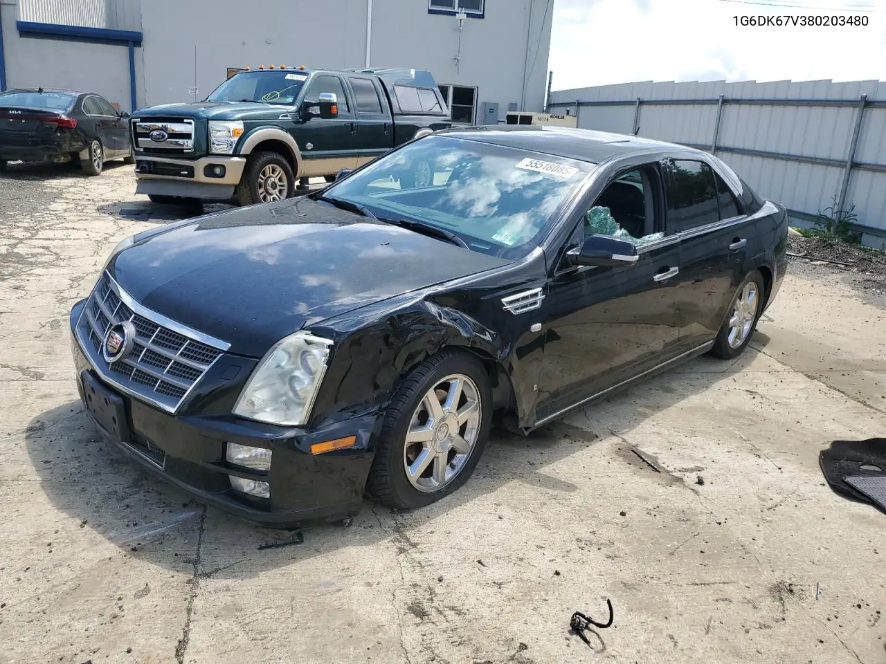 2008 Cadillac Sts VIN: 1G6DK67V380203480 Lot: 55518085