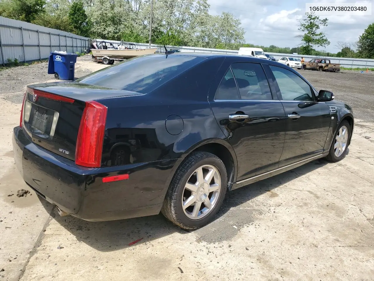 2008 Cadillac Sts VIN: 1G6DK67V380203480 Lot: 55518085