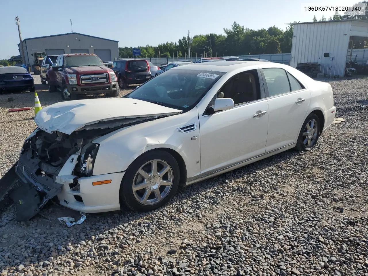 2008 Cadillac Sts VIN: 1G6DK67V180201940 Lot: 64386505