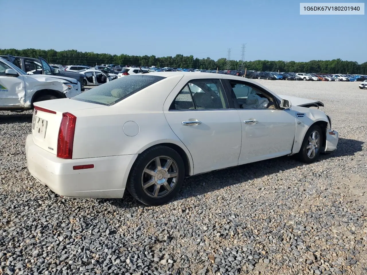 2008 Cadillac Sts VIN: 1G6DK67V180201940 Lot: 64386505