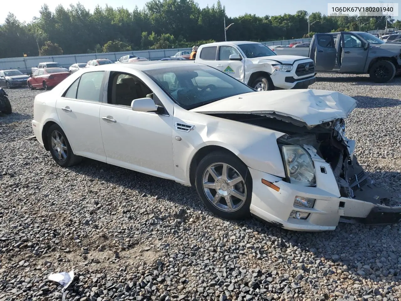 2008 Cadillac Sts VIN: 1G6DK67V180201940 Lot: 64386505