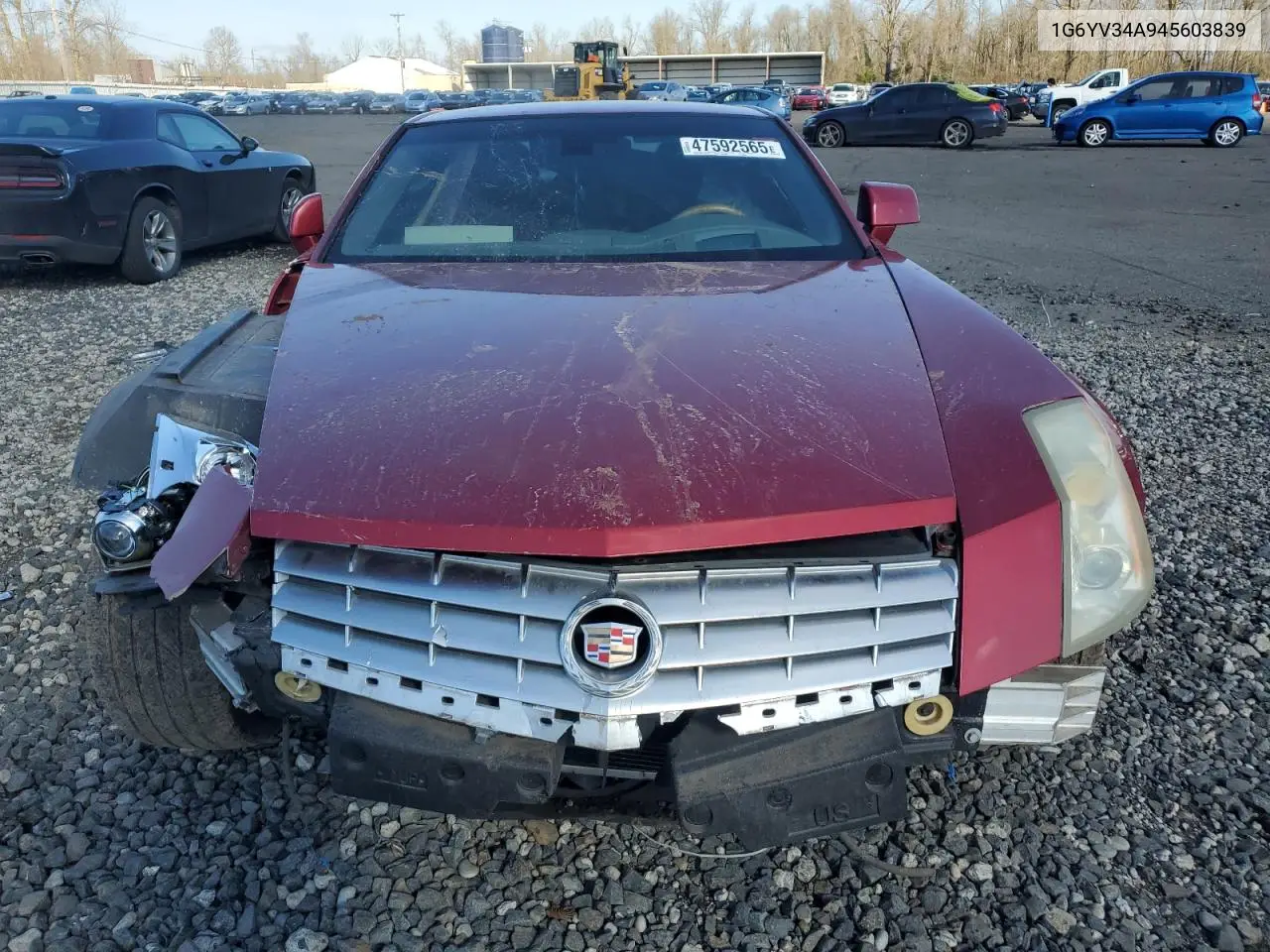 2004 Cadillac Xlr VIN: 1G6YV34A945603839 Lot: 47592565