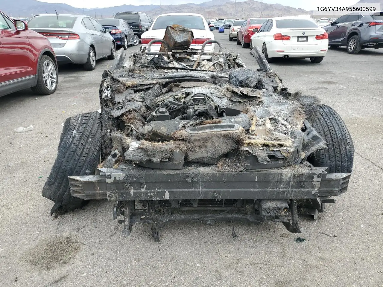 2005 Cadillac Xlr VIN: 1G6YV34A955600599 Lot: 59186105