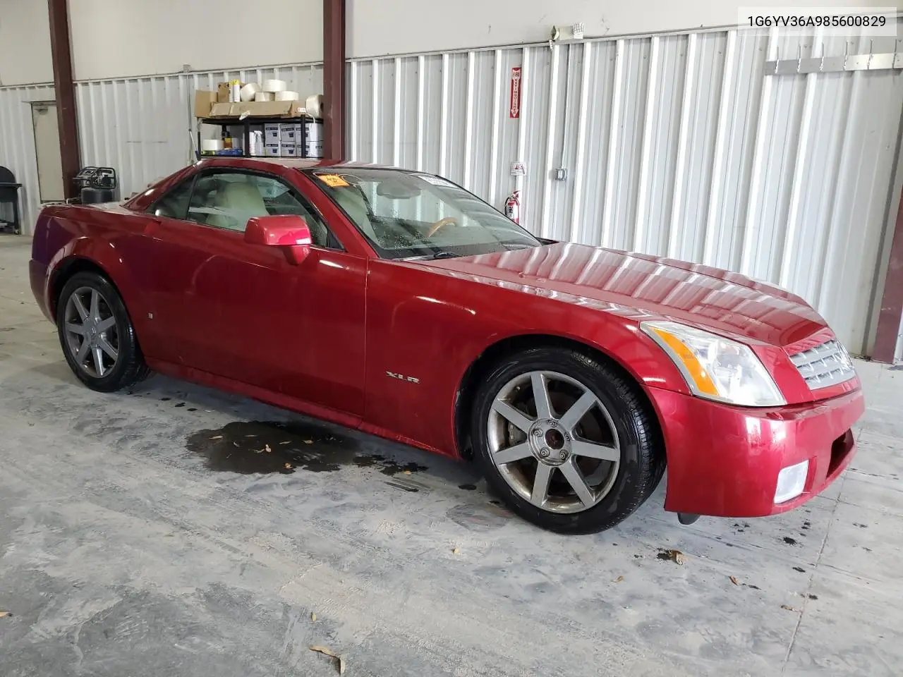 2008 Cadillac Xlr VIN: 1G6YV36A985600829 Lot: 53833715