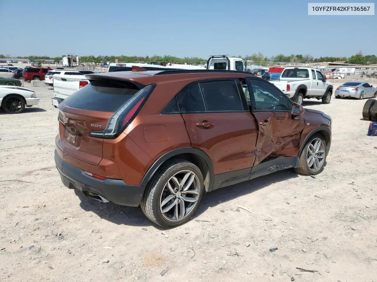 2019 Cadillac Xt4 Sport VIN: 1GYFZFR42KF136567 Lot: 52018445