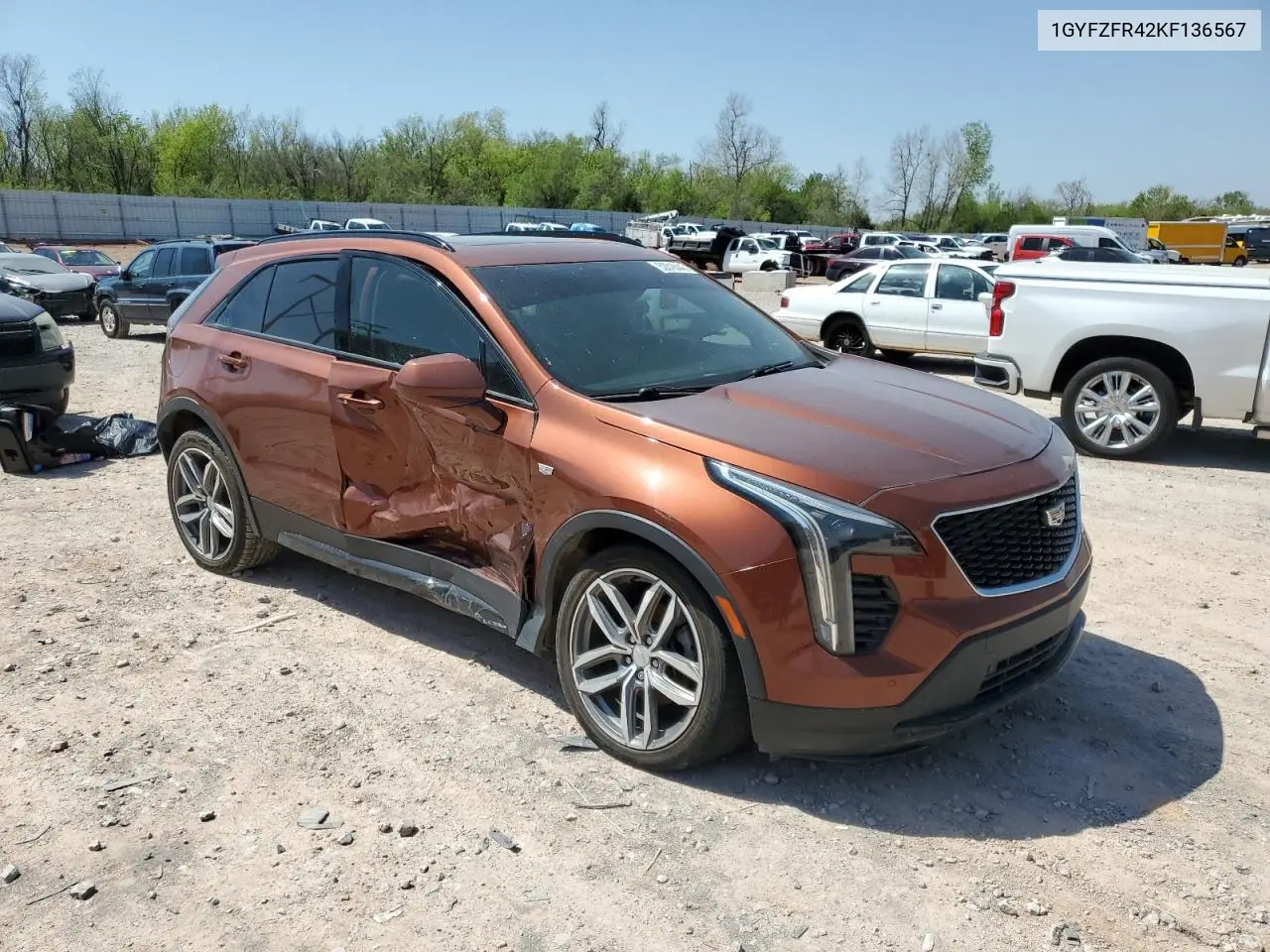 2019 Cadillac Xt4 Sport VIN: 1GYFZFR42KF136567 Lot: 52018445
