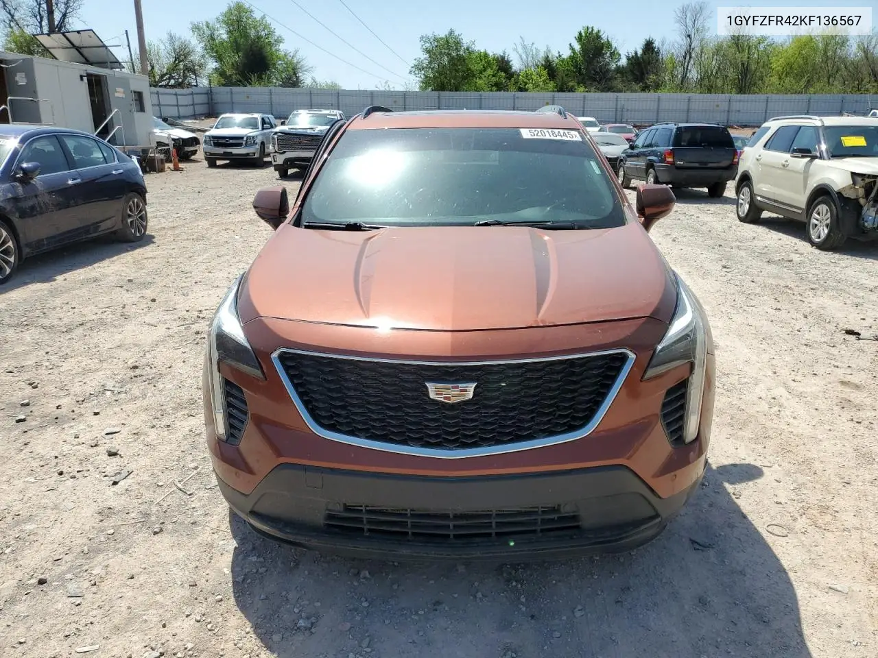 2019 Cadillac Xt4 Sport VIN: 1GYFZFR42KF136567 Lot: 52018445