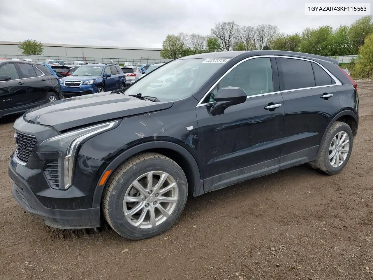2019 Cadillac Xt4 Luxury VIN: 1GYAZAR43KF115563 Lot: 55072215