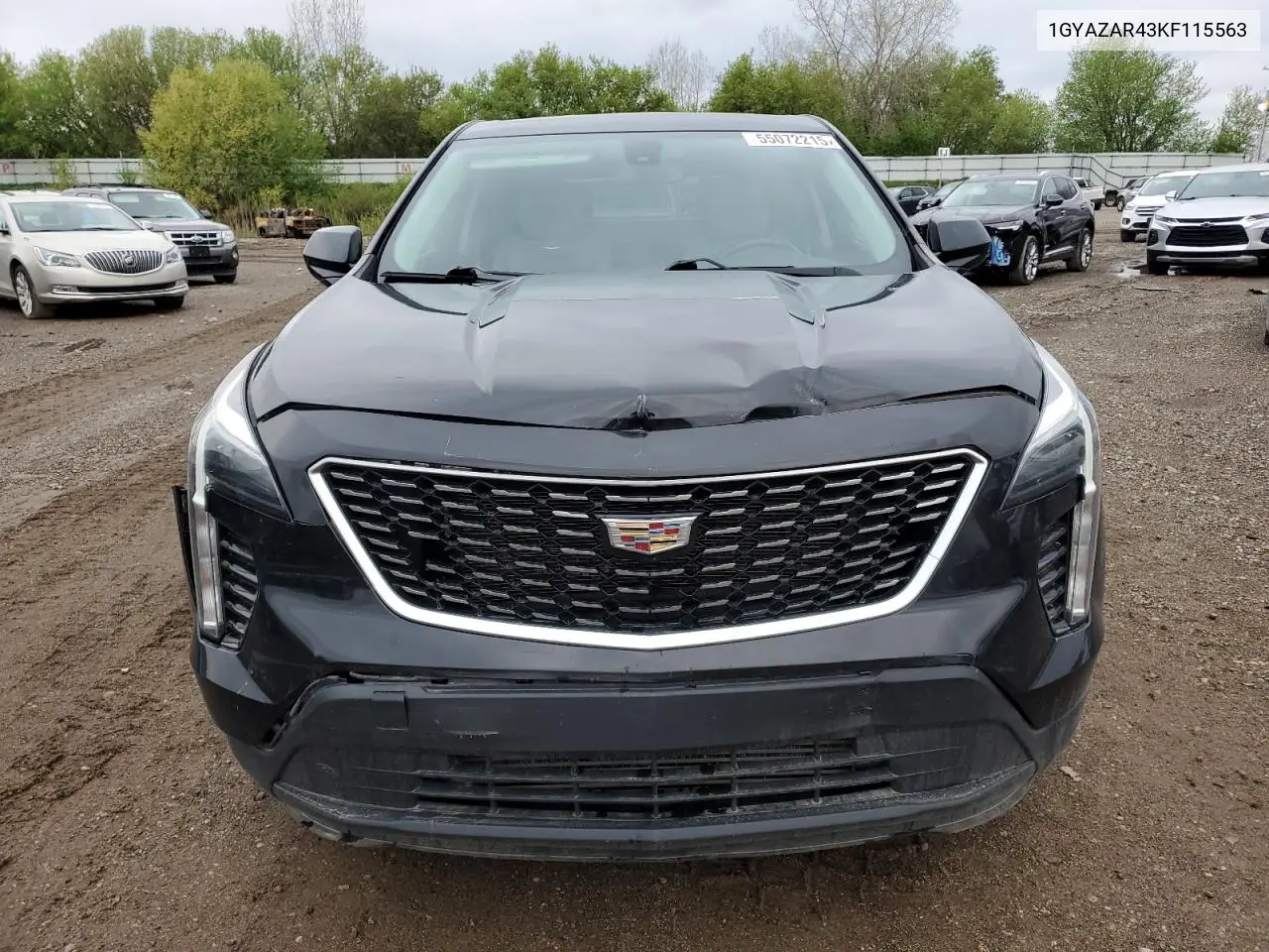 2019 Cadillac Xt4 Luxury VIN: 1GYAZAR43KF115563 Lot: 55072215